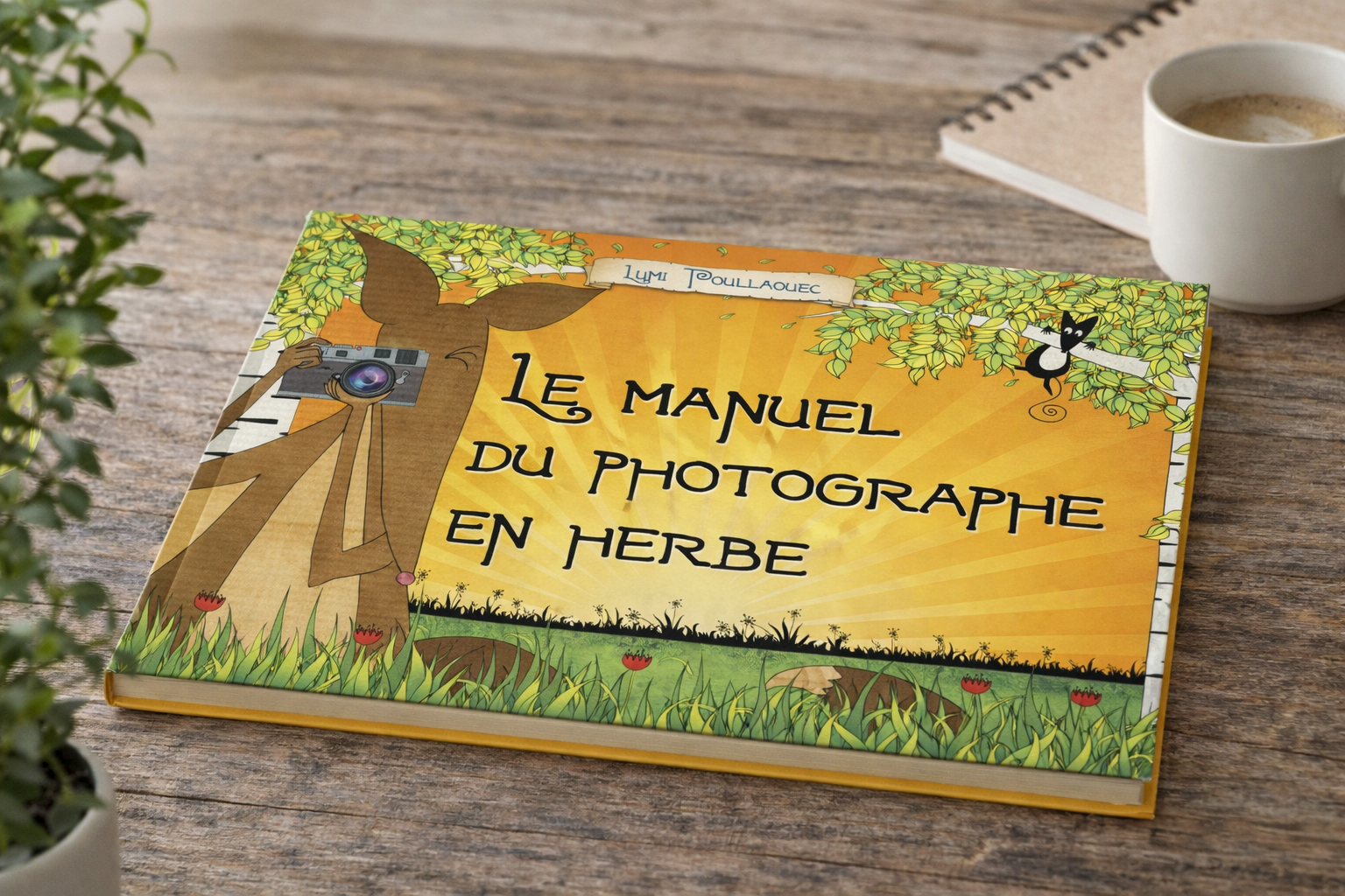 Couverture du livre jeunesse Le manuel du photographe en herbe de Lumi Poullaouec, illustré, consacré à l’apprentissage de la photographie pour les enfants